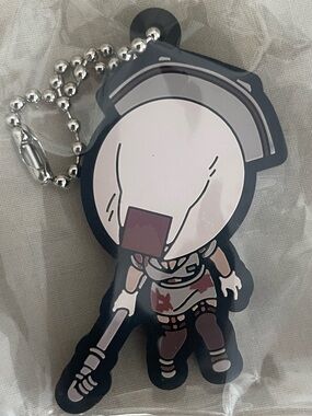 Konami Silent Hill 2 Bubble Head Nurse Rubber Keychain Japan Import NWT